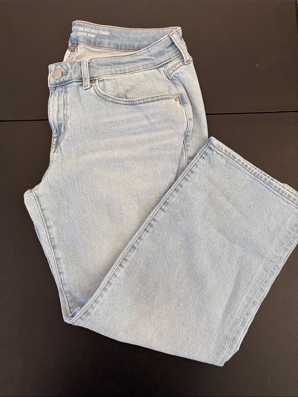 #T944 - Torrid Low-rise Bagging Straight Jeans 14W (short) - Picture 7 of 11